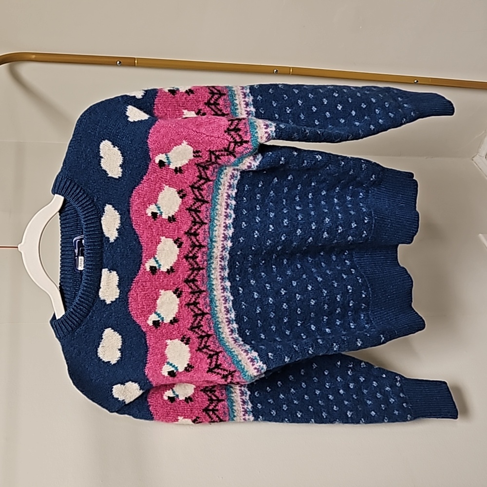 'Woolrich' Vintage 100% Wool Sheep Pattern Sweater